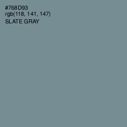 #768D93 - Slate Gray Color Image